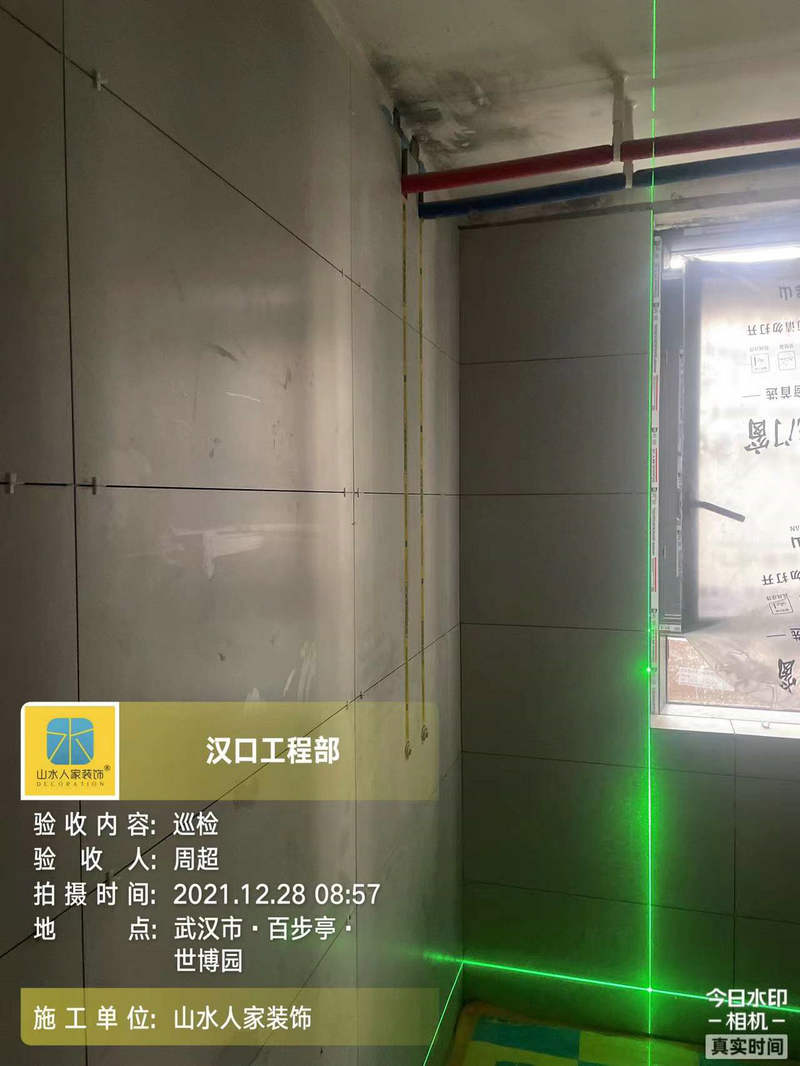 百步亭世博园装修工地验收