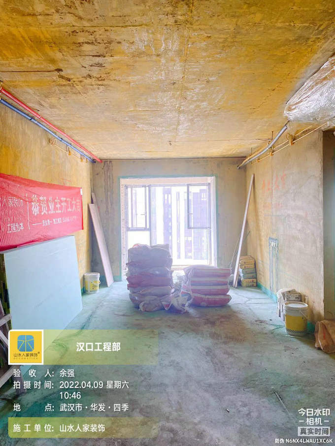 华发时光1栋装修工地泥木施工巡检