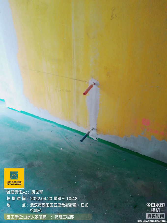中铁璟园装修工地油漆施工