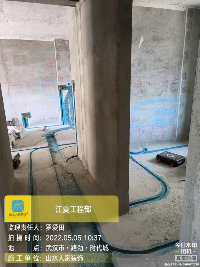 路劲时代城水电施工现场巡检