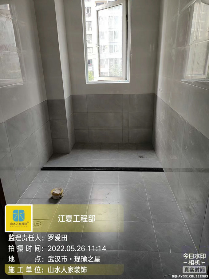 锦上公馆装修工地美缝施工
